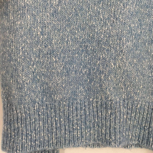 ラルディー二 LARDINI イタリア製 コットンアルパカ メランジクルーネックニット メンズ import:L