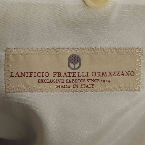 LANIFICIO FRATELLI ORMEZZANO社製 ストライプ 2B テーラードジャケット スラックスパンツ セットアップ メンズ