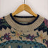 HANDKNITTED for MONSOON 花柄 サイドスリットニット メンズ JPN:M