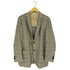 ルイジボレッリ LUIGI BORRELLI イタリア製 LUXURY VINTAGE チェック カシミヤシルク 2B テーラードジャケット メンズ 52