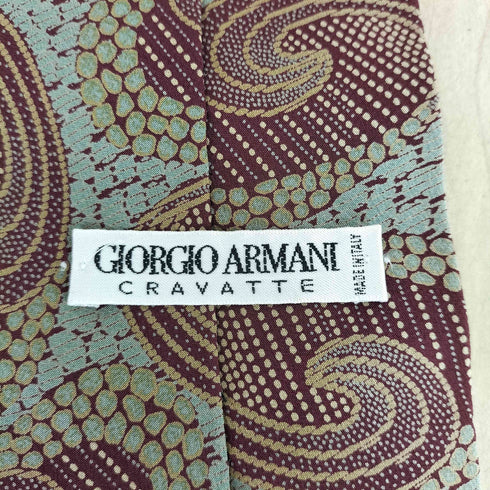ジョルジオアルマーニ Giorgio Armani 総柄シルクネクタイ メンズ