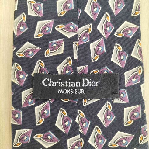 クリスチャンディオール Christian Dior 総柄シルクネクタイ メンズ