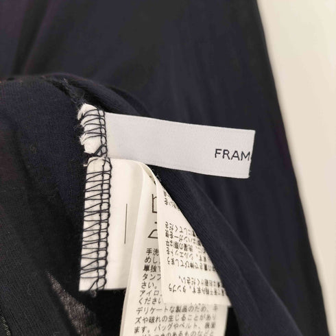 フレームワーク FRAMeWORK コットンフライスクルーネックTシャツ レディース