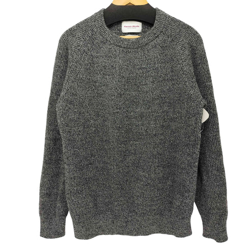 ヴァンソンエミレイユ Vincent et Mireille CREW NECK SWEATER 畔編みニット メンズ JPN:44