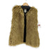 ザラ ZARA ホック式 フェイクファーベスト レディース import:M