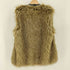 ザラ ZARA ホック式 フェイクファーベスト レディース import:M