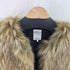 ザラ ZARA ホック式 フェイクファーベスト レディース import:M