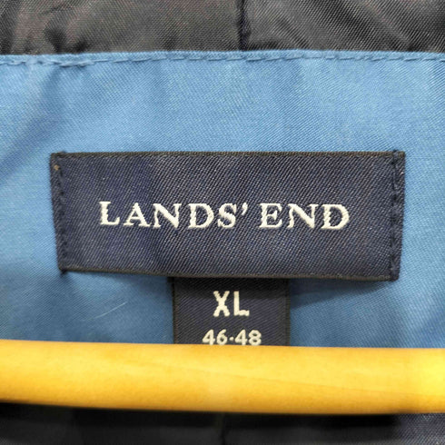 ランズエンド LANDS END ポリエステル フライフロント ステンカラーコート メンズ import:XL