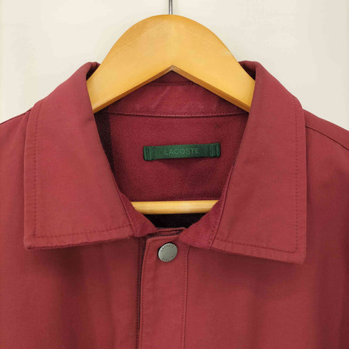 ラコステ LACOSTE プレーン×バッファローチェックリバーシブルシャツアウター メンズ FR39