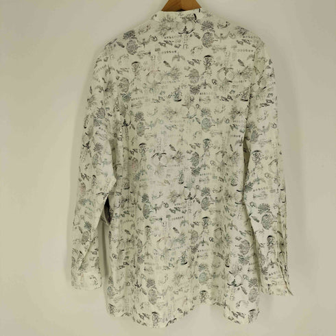 ネストローブ nest Robe 21AW UpcycleLino MANDALAJU コラボ ビッグ バンド カラー シャツ ユニセックス メンズ JPN:2