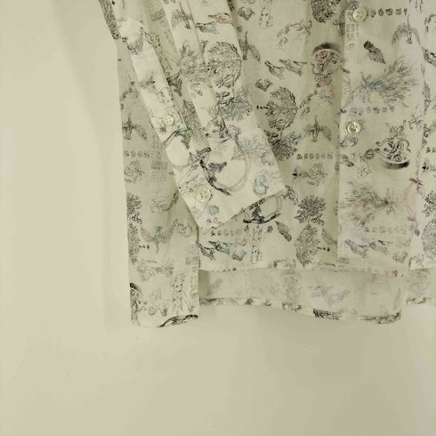 ネストローブ nest Robe 21AW UpcycleLino MANDALAJU コラボ ビッグ バンド カラー シャツ ユニセックス メンズ JPN:2