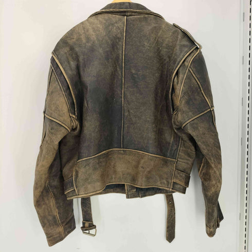 MODEKA 裏地キルティング レザーライダースジャケット メンズ 58