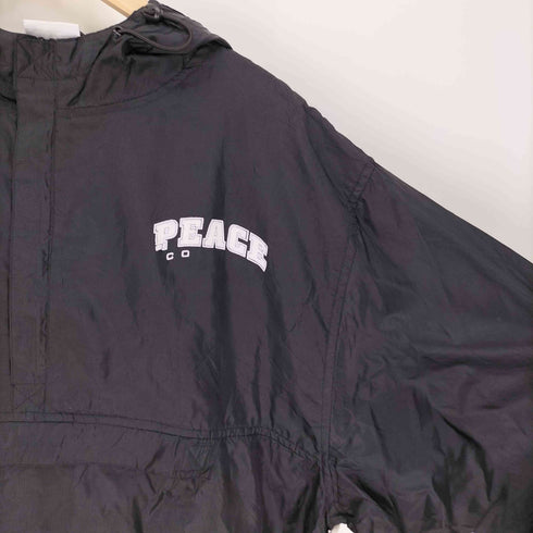 チャンピオン Champion PEACE プリント ハーフジップ アノラック パーカー ジャケット メンズ import:M
