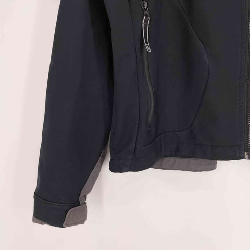 コロンビア Columbia SPORT アーム ロゴ プリント 裏地フリース 切替 フーデッド ジャケット レディース import:XL