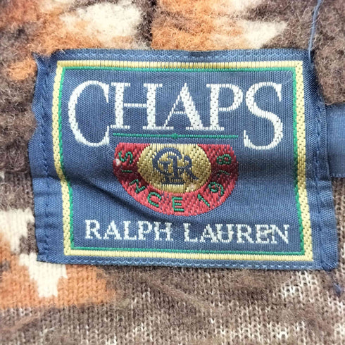 チャップスラルフローレン CHAPS RALPH LAUREN 80s 総柄 フリースボアパーカー メンズ import:L
