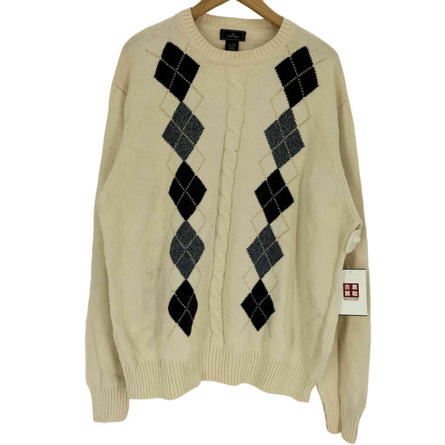 ドッカーズ DOCKERS 香港製 アーガイル柄 ケーブル コットン ニット セーター メンズ import:XL