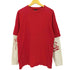 ステューシー Stussy USA製 紺タグ フェイクレイヤード Tシャツ ロンT メンズ import:XL
