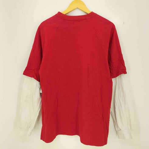 ステューシー Stussy USA製 紺タグ フェイクレイヤード Tシャツ ロンT メンズ import:XL