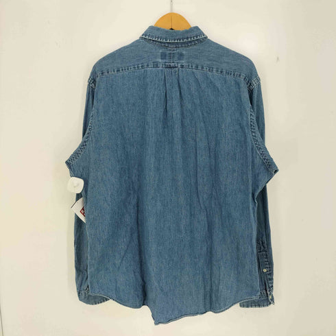 ラルフローレン RALPH LAUREN CLASSIC FIT ボタンダウン デニムシャツ メンズ import:XL