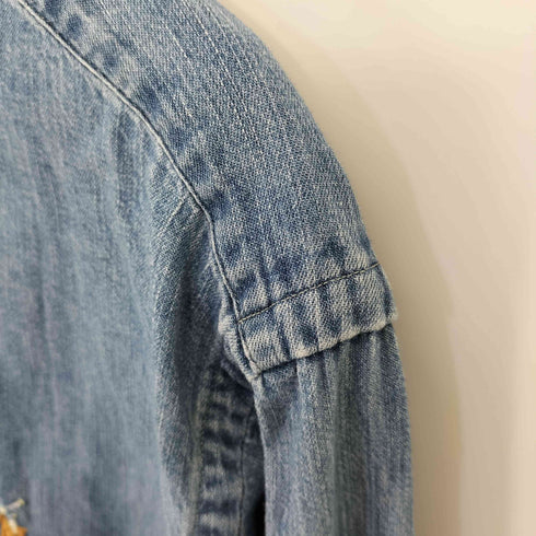 ラルフローレン RALPH LAUREN CLASSIC FIT ボタンダウン デニムシャツ メンズ import:XL