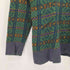 ケンゾー KENZO 80-90S 総柄 ウール ニットポロ メンズ