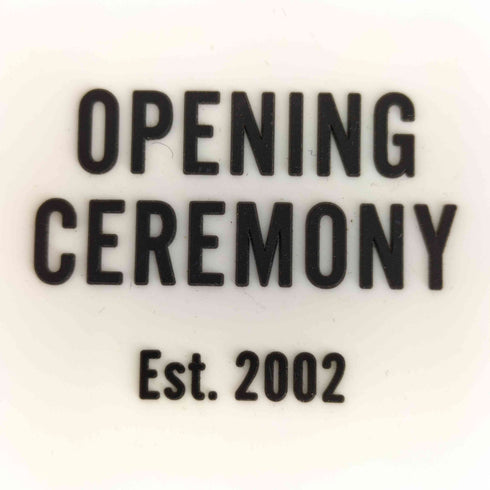 オープニングセレモニー OPENING CEREMONY ロゴパッチ 総柄 ビーニー メンズ