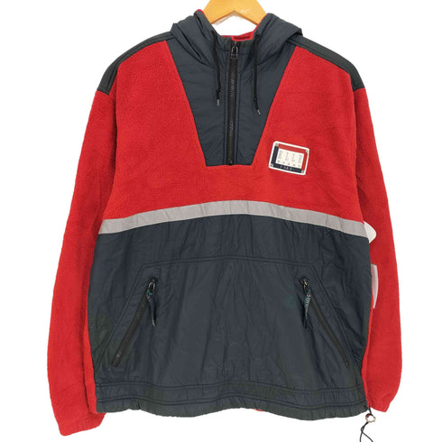 エル ELLE ナイロン切替 アノラック フリースパーカー メンズ import:L