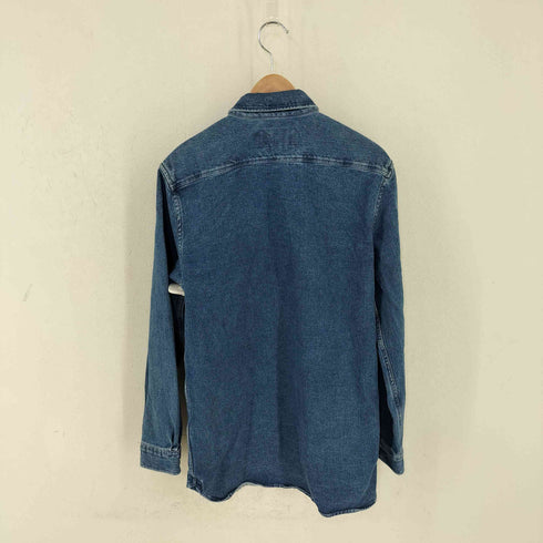 ラコステ LACOSTE REGULAR FIT フロントロゴ刺繍 スナップボタン デニムシャツ メンズ FR 39