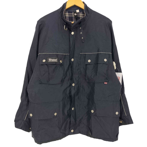 ベルスタッフ Belstaff 裏地チェック ナイロンジャケット モーターサイクルジャケット メンズ import:L