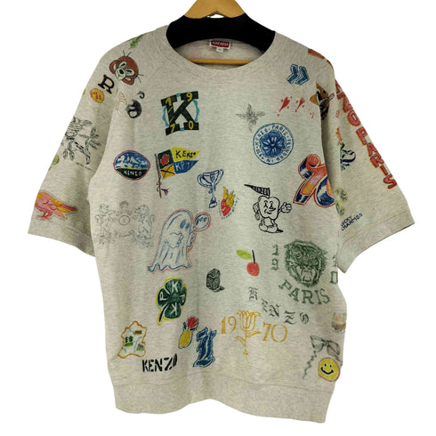 ケンゾーパリス KENZO PARIS Drawn Varsity Seasonal T -Shirt メンズ JPN:XL