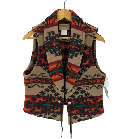 ペンドルトン PENDLETON KNOCKABOUTS USA製 ネイティブ柄 ウールベスト ショール メンズ JPN:M