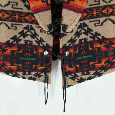 ペンドルトン PENDLETON KNOCKABOUTS USA製 ネイティブ柄 ウールベスト ショール メンズ JPN:M