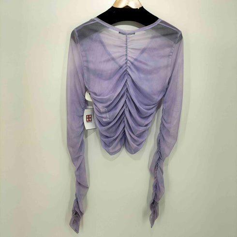 ザラ ZARA シースルーブラウス レディース import:L