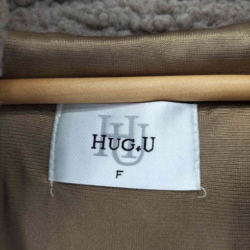 HUG.U 唯一無二のふわもこボアアウター レディース FREE