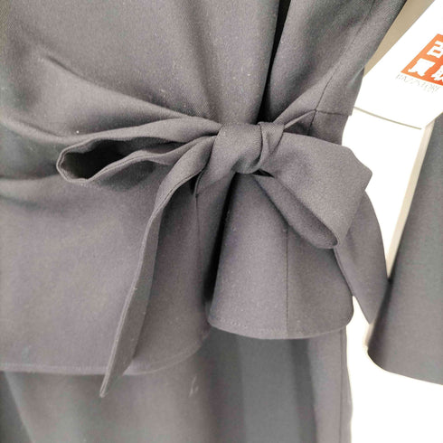 ユナイテッドアローズグリーンレーベルリラクシング UNITED ARROWS green label relaxing D サイド リボン ぺプラムスソ ワンピース レディース