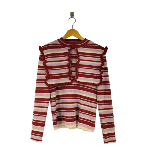 キャンディストリッパー Candy Stripper BIG COLLAR RIB KNIT レディース JPN:2
