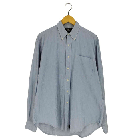 ダブルアールエルラルフローレン RRL RALPH LAUREN 90s 三ツ星タグ ストライプ ボタンダウンシャツ メンズ import:M
