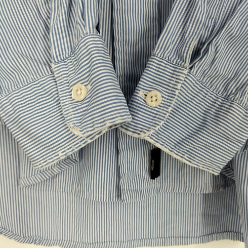 ダブルアールエルラルフローレン RRL RALPH LAUREN 90s 三ツ星タグ ストライプ ボタンダウンシャツ メンズ import:M