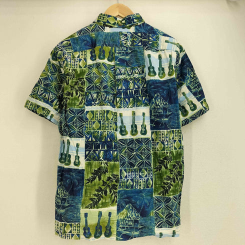 MOUNTAIN OKINAWA 総柄 半袖 ボタンダウン アロハシャツ メンズ