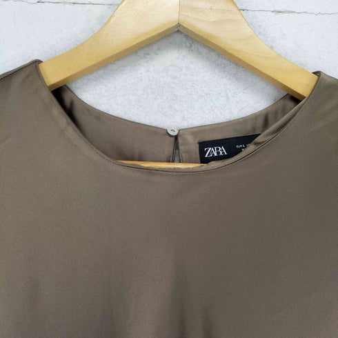 ザラ ZARA SATIN MIDI DRESS レディース JPN:L