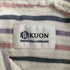 クオン kuon CANDY STRIPE SASHIKO Half Sleeve Shirt 刺し子 半袖 キャンディストライプシャツ メンズ JPN:M