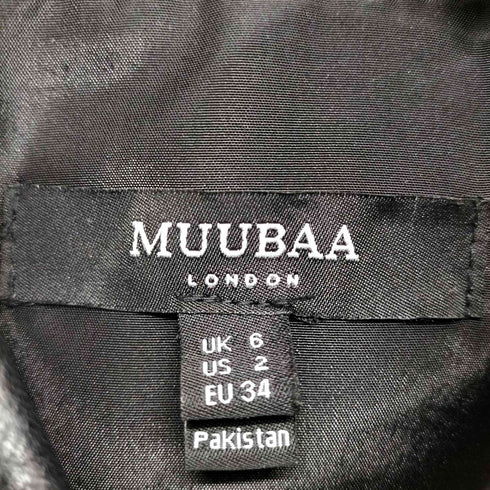 MUUBAA スナップボタン ラムレザージャケット レディース US:0-2