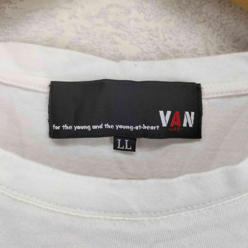 ヴァン VAN 両面刺繍クルーネックTシャツ メンズ LL
