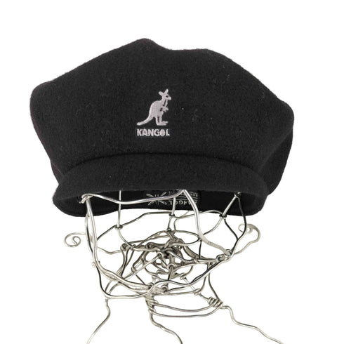 カンゴール KANGOL ロゴ刺繍 ウールベレー帽 レディース L