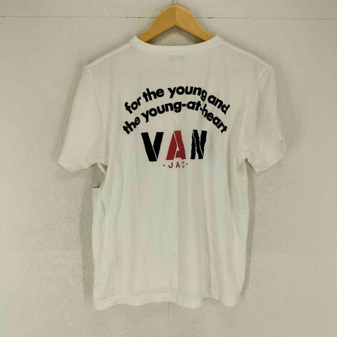 ヴァン VAN 背面プリントクルーネックTシャツ メンズ LL