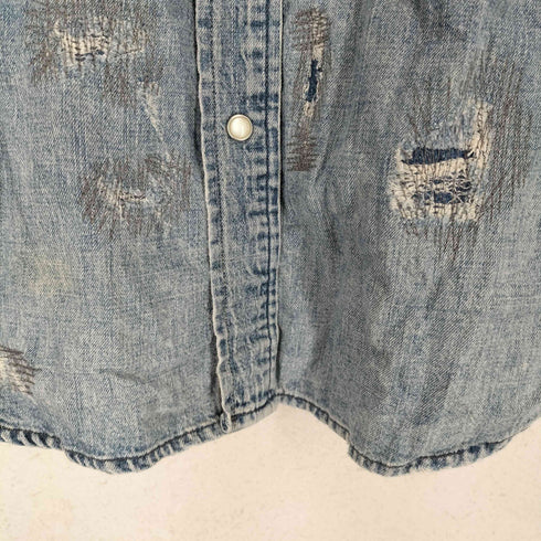 ポロラルフローレン POLO RALPH LAUREN リペアデザインウエスタンシャツ メンズ JPN:L
