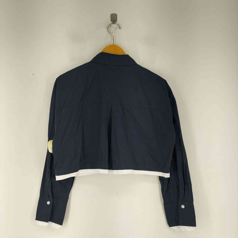 ザラ ZARA クロップド L/S シャツ レディース import:S