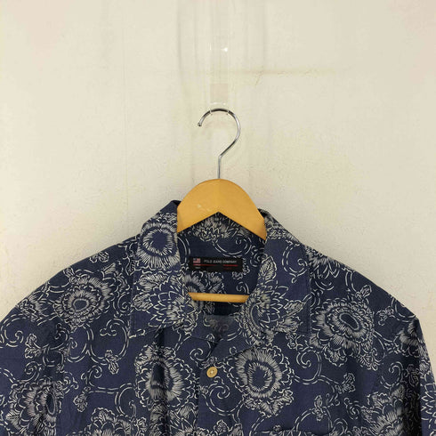 ポロジーンズカンパニーラルフローレン POLO JEANS COMPANY RALPH LAUREN 総柄 オープンカラーコットンシャツ メンズ import:M