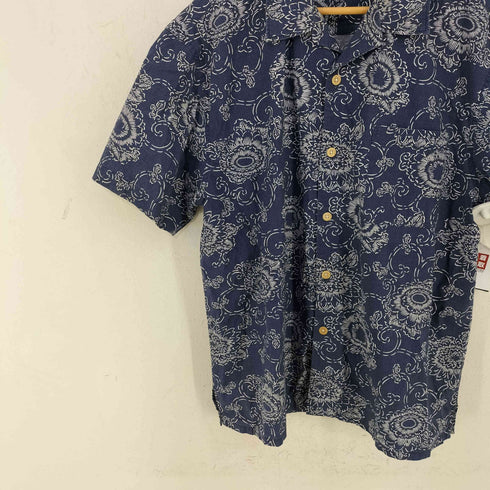 ポロジーンズカンパニーラルフローレン POLO JEANS COMPANY RALPH LAUREN 総柄 オープンカラーコットンシャツ メンズ import:M