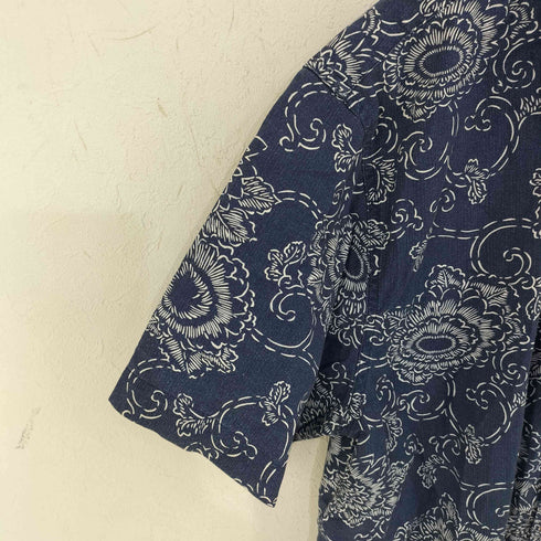 ポロジーンズカンパニーラルフローレン POLO JEANS COMPANY RALPH LAUREN 総柄 オープンカラーコットンシャツ メンズ import:M